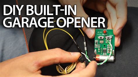 DIY: Built-in garage door opener in your car - YouTube