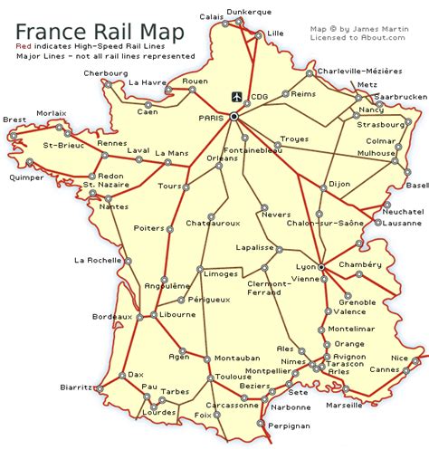 Here is a picture of the French Railway system. This can show you all ...