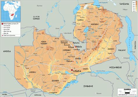 Zambia: relieve e hidrografía | La guía de Geografía