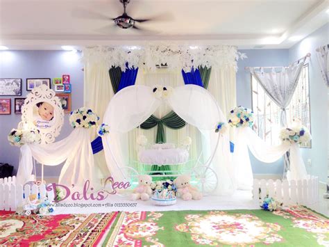 Pelamin cinderella Cradle for majlis buaian berendoi, cukur jambul dan ...