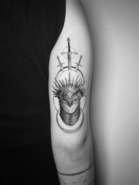 Dragon tattoo that is inspired by the Hungarian Horntail from Harry ...