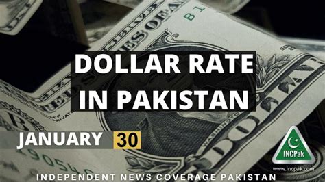 USD to PKR - Dollar Rate in Pakistan Today - 30 January 2023