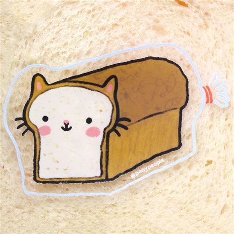 Cat Loaf Transparent Sticker – PONYPEOPLE