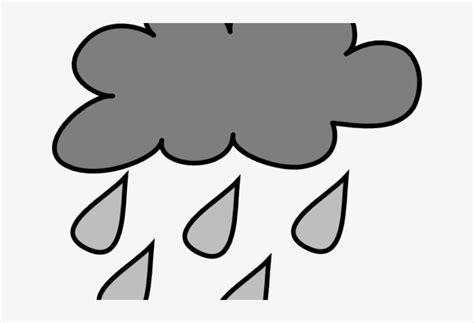 Rain Clipart Rain Cloud - Cartoon Cloud With Rain Transparent PNG ...