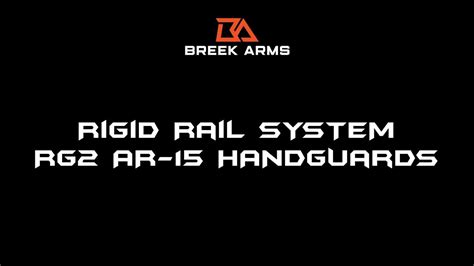 RG2 MLOK AR-15 Handguard Installation Instructions by Breek Arms - YouTube