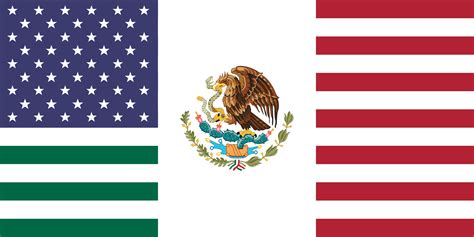 My take on a US-Mexico fusion flag : vexillology