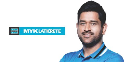 MYK Laticrete onboards MS Dhoni as brand ambassador