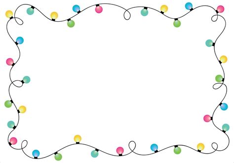 Christmas lights border. 12697862 Vector Art at Vecteezy