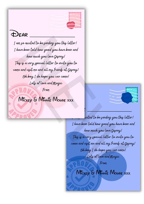 Disney Reveal Letter From Mickey - Etsy UK