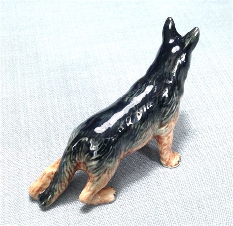 Miniature Ceramic German Shepherd Dog Animal Cute Little Tiny - Etsy