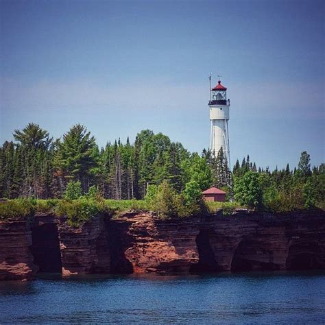 Travel Wisconsin on Instagram: “The lighthouse on Devils Island in the ...