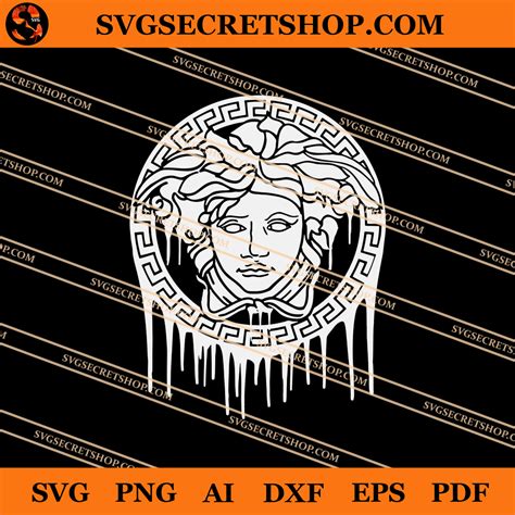 Versace Logo Svg, Medusa Head Svg, Circle Greek Key Frame Svg, Greek Mythology Shirts Svg ...