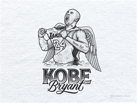 Kobe Bryant Tribute Portrait Illustration by Scotty Russell on Dribbble