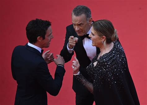 Tom Hanks, wife Rita seemingly scold man at Cannes movie premiere