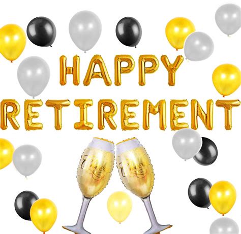 Buy JeVenis Set of 18 Happy Retirement Balloons Happy Retirement Party Decorations The Legend ...