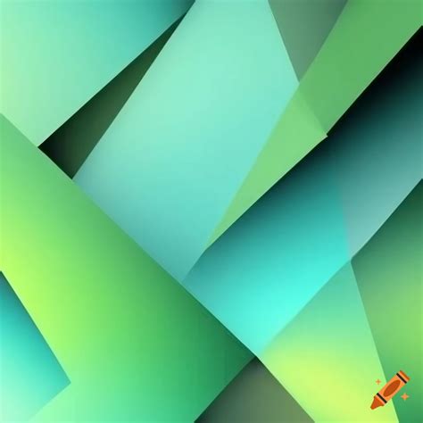 Diagonal geometric shapes in green and gray