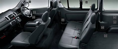 New Toyota Hiace Van Interior picture, Inside view photo and Seats image