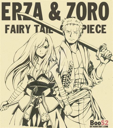 zoro and erza by BooS2 on DeviantArt