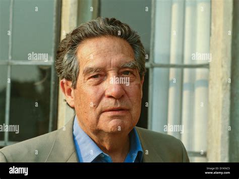 The late Mexican writer Octavio Paz, winner of the Nobel Prize for Literature. Mexico City, 1990 ...