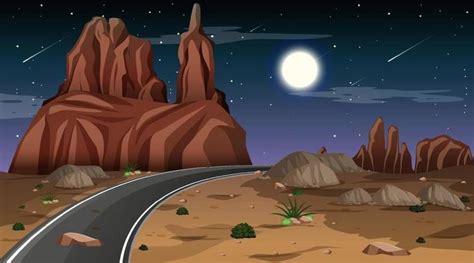 Road At Night Vector Art, Icons, and Graphics for Free Download