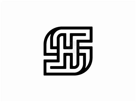 Letter SH HS Logo - Branition