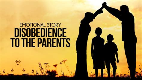 Disobedience To The Parents - Emotional Story - YouTube