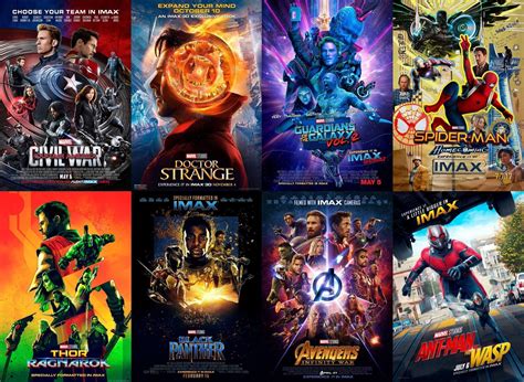 The official IMAX posters of the MCU's Phase Three films | Marvel phases, All marvel heroes ...