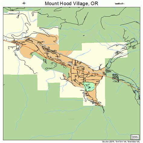 Mount Hood Village Oregon Street Map 4150235