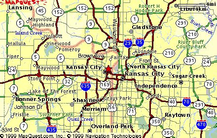 Kansas City Street Map - ToursMaps.com