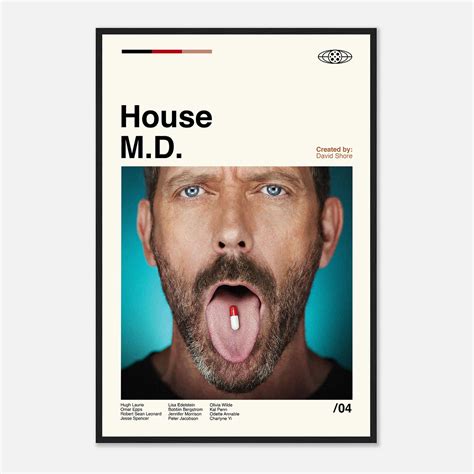 House M.D Poster, House M.D Movie, Retro Movie Poster - Citiesbox