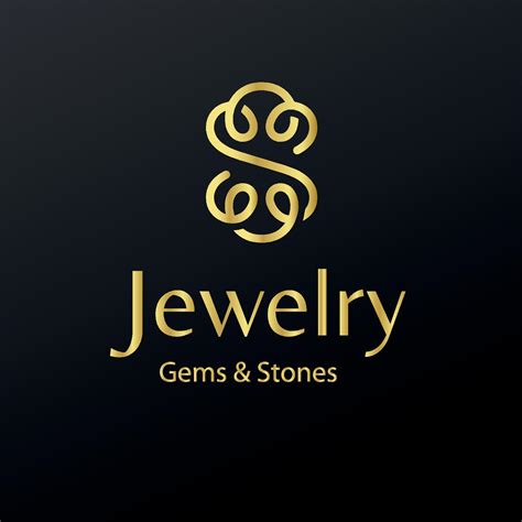 Golden Beauty Luxury Elegant Minimalist Jewelry Logo Design Background ...