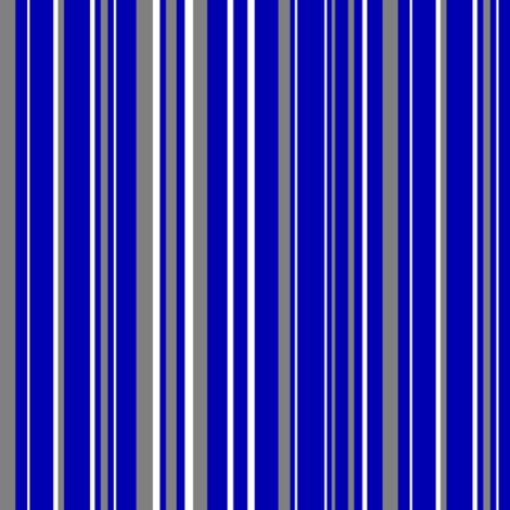 Blue (#0000B2), Gray (#808080), and White Barcode Stripe fabric - mtothefifthpower - Spoonflower
