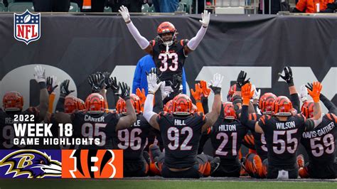 Baltimore Ravens vs. Cincinnati Bengals | 2022 Week 18 Game Highlights ...