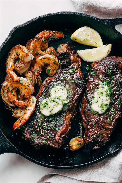 Garlic Butter Skillet Steak and Shrimp Recipe - Little Spice Jar