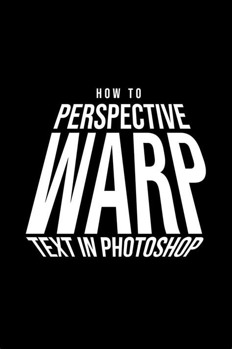 How to Perspective Warp Text in Photoshop | Photoshop tutorial text, Graphic design tutorials ...