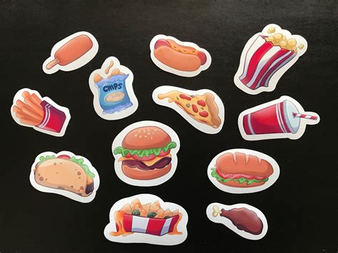 Junk Food Stickers | Etsy