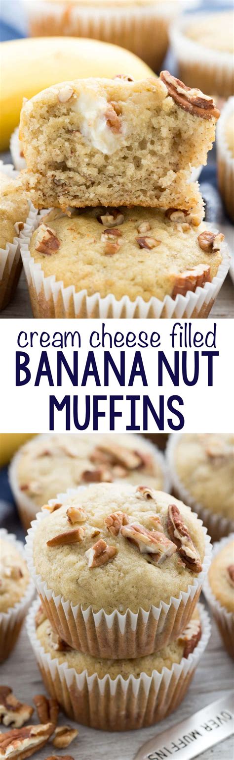 Cream Cheese Banana Muffins - Crazy for Crust