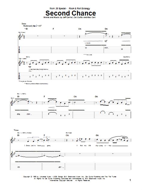Second Chance by 38 Special - Guitar Tab - Guitar Instructor