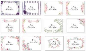 Free Flower Border | Watercolor and Clipart Borders