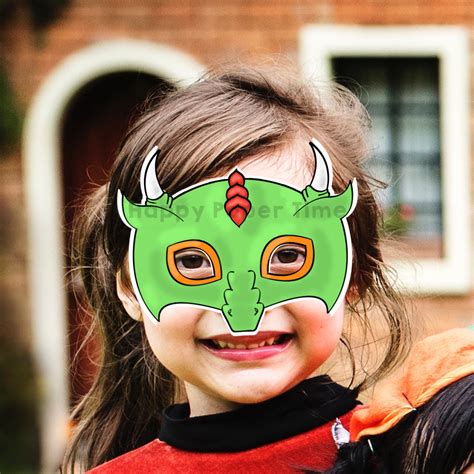 Monster Paper Mask Printable Fairytale Craft Activity Costume | Made By ...