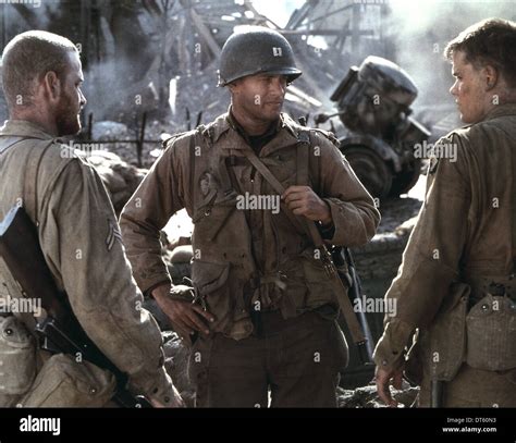 TOM HANKS & MATT DAMON SAVING PRIVATE RYAN (1998 Stock Photo, Royalty ...