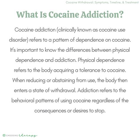 Symptoms of Cocaine Withdrawal