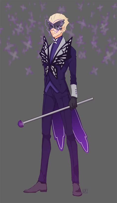 I wanted to try designing a costume for Adrien as a villain using the ...