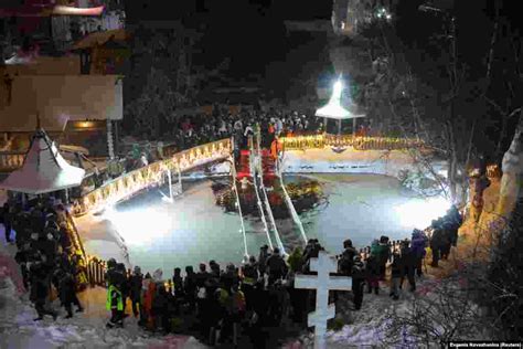 Orthodox Epiphany: Devotees Brave Icy Waters In Religious Tradition