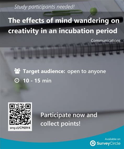 Mind-wandering & creativity : r/SurveyCircle