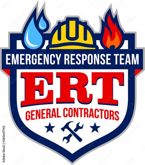 Emergency Response Team Logo Badge Vector Stock Vector | Adobe Stock