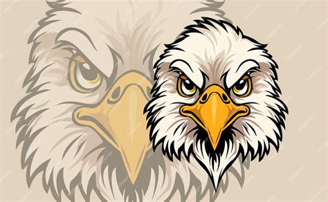 Premium Vector | Eagle face