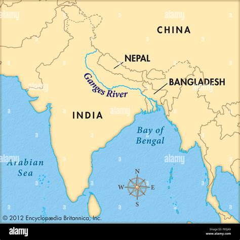 Ganges River Map Start To End