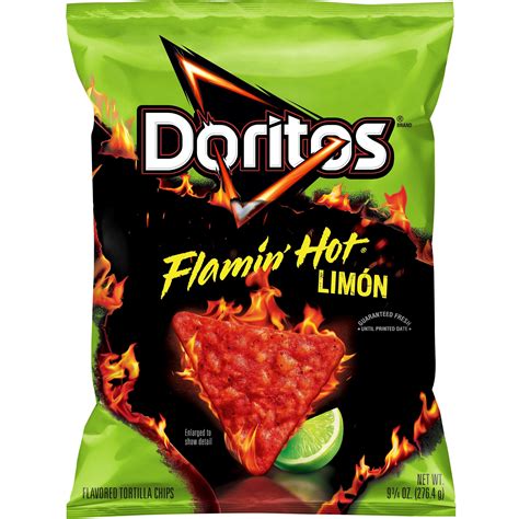 Doritos Flamin' Hot Limon Flavored Tortilla Chips, 9.75 oz Bag - Walmart.com