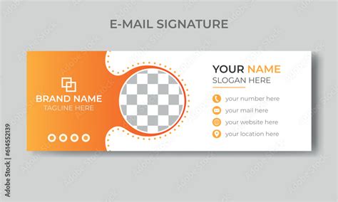Corporate business multipurpose email signature templates, company footer cover page. Stock ...